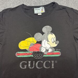 Disney x Gucci Authentic Black Mickey Mouse T-shirt Medium Italy Medium